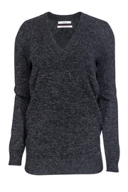 Current Boutique-Barrie - Grey Cashmere Sweater w/ Elbow Pads Sz M