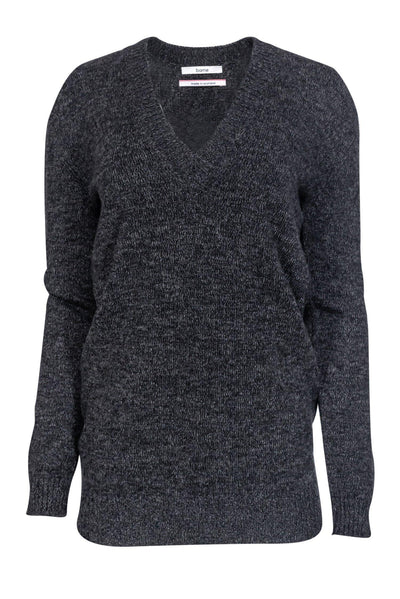 Current Boutique-Barrie - Grey Cashmere Sweater w/ Elbow Pads Sz M