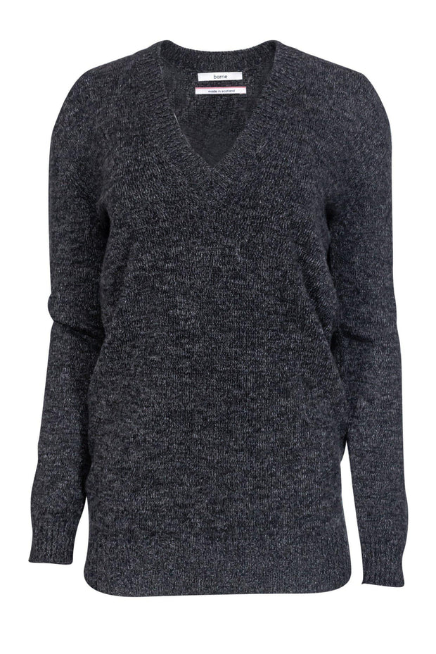Current Boutique-Barrie - Grey Cashmere Sweater w/ Elbow Pads Sz M