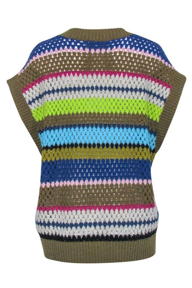 Current Boutique-Baum Und Pferdgarten - Multi-Color Wool Blend Sweater Vest Sz L