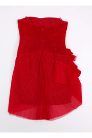 Current Boutique-BCBG Max Azria Runway - Red Accordion Dress Sz 10