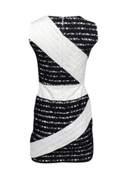 Current Boutique-BCBG Max Azria - Black & White Lace Sheath Dress Sz 2