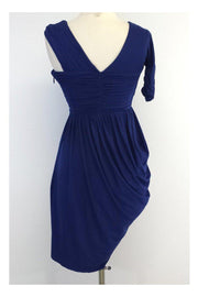 Current Boutique-BCBG - Blue Gathered One Shoulder Dress Sz XS