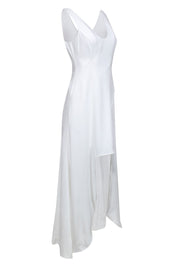 Current Boutique-BCBG Max Azria - Ivory Sleeveless High Low Maxi Dress Sz 2