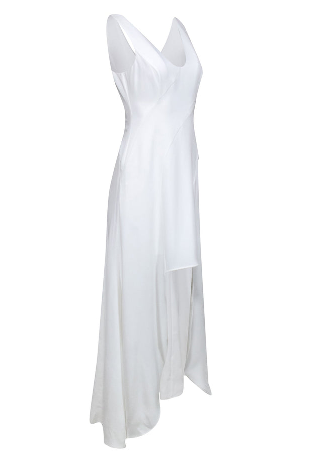 Current Boutique-BCBG Max Azria - Ivory Sleeveless High Low Maxi Dress Sz 2