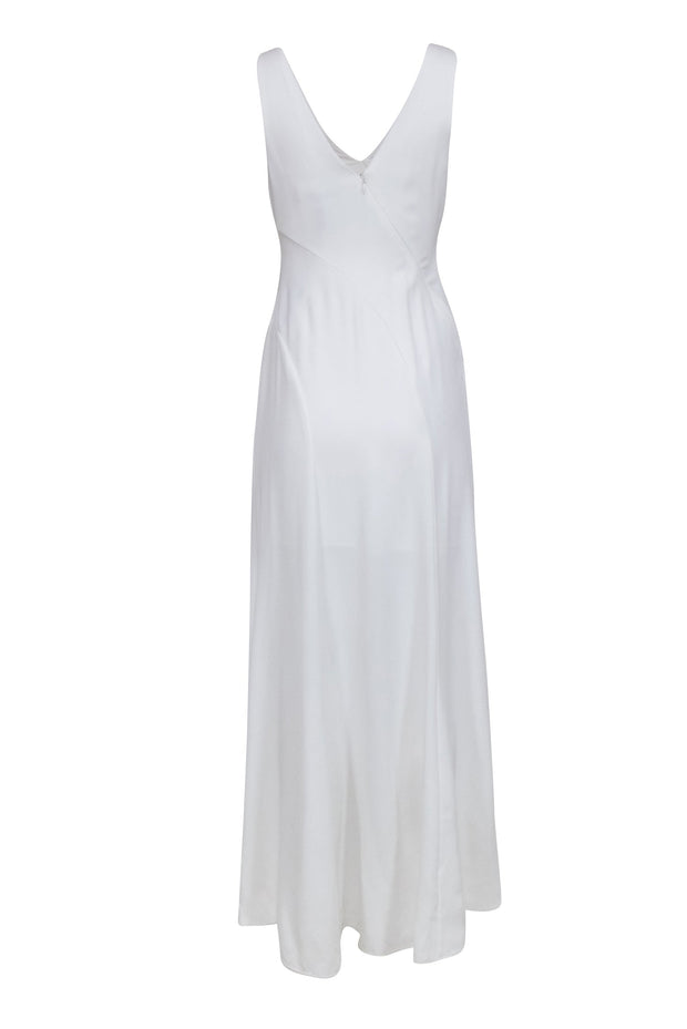 Current Boutique-BCBG Max Azria - Ivory Sleeveless High Low Maxi Dress Sz 2
