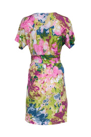 Current Boutique-BCBG Max Azria - Pink & Multicolor Floral "Avery" Mini Dress Sz S