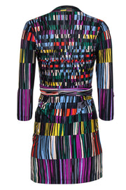 Current Boutique-BCBG Max Azria - Multicolored Striped Surplice Wrap Dress Sz XS