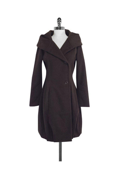 Current Boutique-Biella Collezioni - Chocolate Brown Coat Sz S
