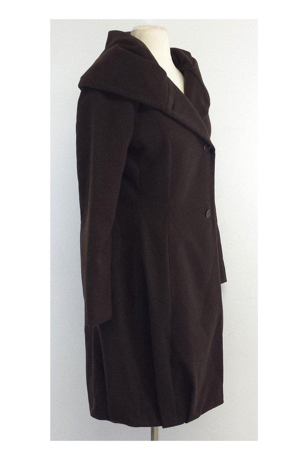 Current Boutique-Biella Collezioni - Chocolate Brown Coat Sz S