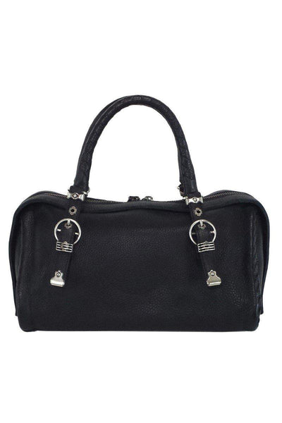 Current Boutique-Bottega Veneta - Black Pebbled Leather Handbag