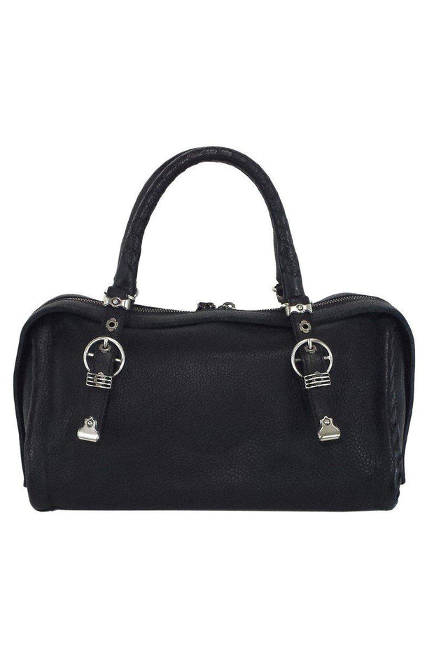 Current Boutique-Bottega Veneta - Black Pebbled Leather Handbag