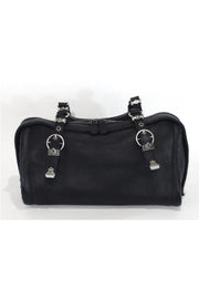 Current Boutique-Bottega Veneta - Black Pebbled Leather Handbag