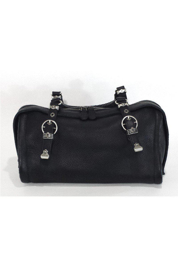 Current Boutique-Bottega Veneta - Black Pebbled Leather Handbag