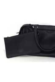 Current Boutique-Bottega Veneta - Black Pebbled Leather Handbag