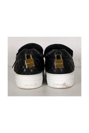 Current Boutique-Buscemi - Black Quilted Bow Skate Sneakers Sz 9