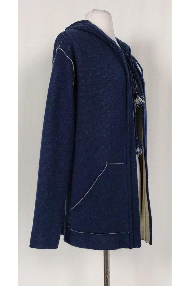 Current Boutique-Calypso - Blue Cashmere Kuyari Hoodie Sz XS