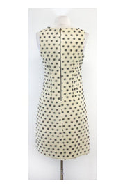 Current Boutique-Calypso - Cream Felted Wool Polka Dot Dress Sz 4