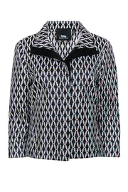 Current Boutique-Carlisle - Black & White Textured Cropped Jacket Sz 10