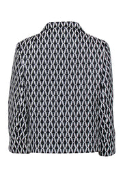Current Boutique-Carlisle - Black & White Textured Cropped Jacket Sz 10