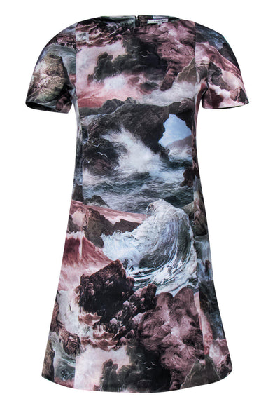 Current Boutique-Carven - Ocean Wave Print Fit & Flare Sz 4