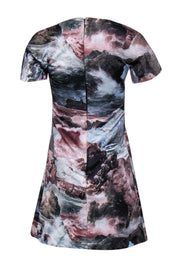 Current Boutique-Carven - Ocean Wave Print Fit & Flare Sz 4