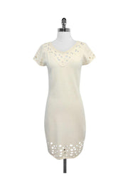 Current Boutique-Catherine Malandrino - Cream Wool & Cashmere Sweater Dress Sz M