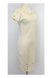 Current Boutique-Catherine Malandrino - Cream Wool & Cashmere Sweater Dress Sz M