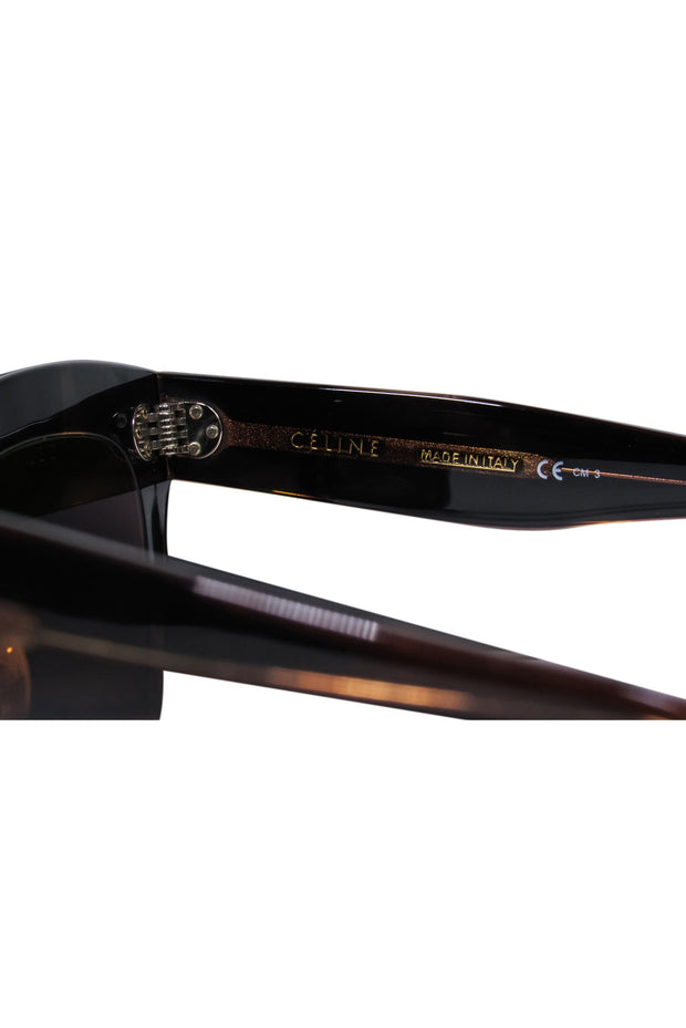 Current Boutique-Celine - Brown Tortoise Large Square Sunglasses