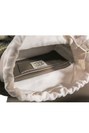 Current Boutique-Cesta - Tan Woven Mini Basket Purse w/ Leather