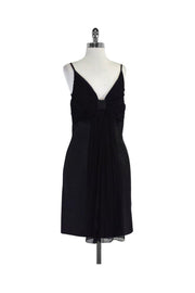 Current Boutique-Redux Charles Chang-Lima - Black Gathered Bow Dress Sz 10