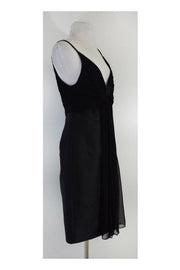 Current Boutique-Redux Charles Chang-Lima - Black Gathered Bow Dress Sz 10