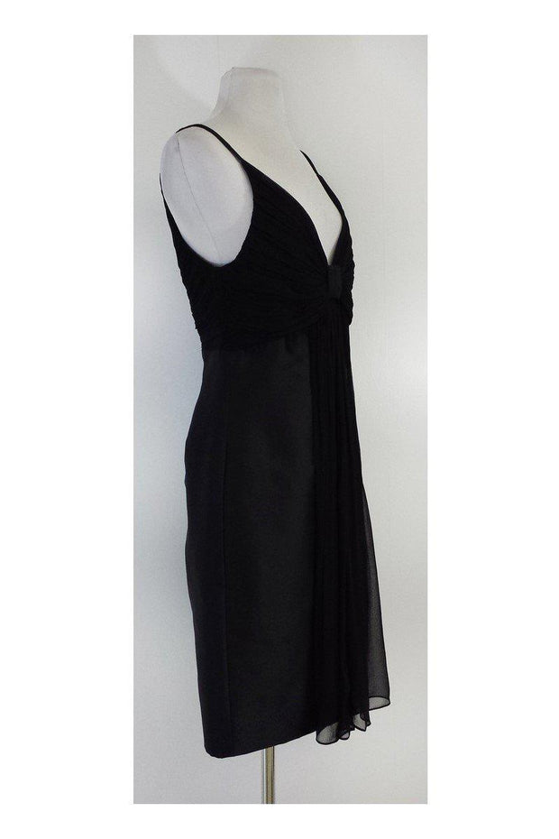 Current Boutique-Redux Charles Chang-Lima - Black Gathered Bow Dress Sz 10