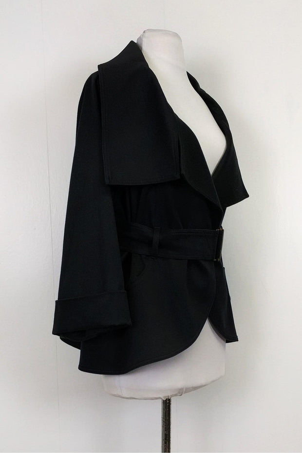 Current Boutique-Charles Chang-Lima - Black Belted Jacket Sz 8