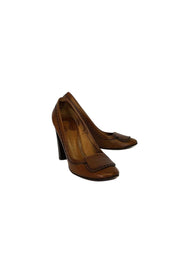 Current Boutique-Chloe - Brown Leather Heels Sz 8.5