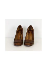 Current Boutique-Chloe - Brown Leather Heels Sz 8.5