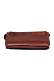 Current Boutique-Chloe - Brown Leather & Suede “Faye” Crossbody w/ Chain Clasp