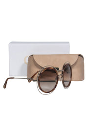 Current Boutique-Chloe - Brown Tortoise Large Round Sunglasses