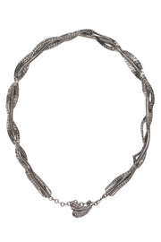 Current Boutique-Christian Dior - Vintage Silver Triple Woven Chain Belt