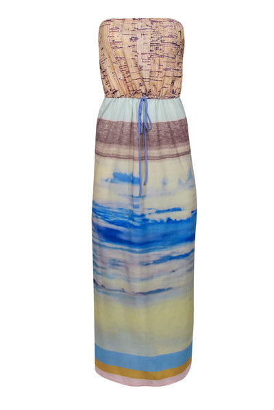 Current Boutique-Clover Canyon - Multicolor Multi-Print Strapless Maxi Dress Sz S