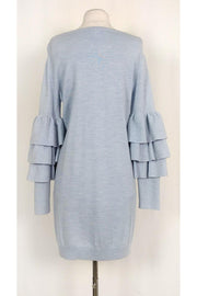 Current Boutique-Club Monaco - Light Blue Ruffle Sleeve Dress Sz L