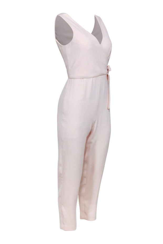 Current Boutique-Club Monaco - Powder Pink Wrap Jumpsuit Sz 0