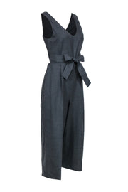 Current Boutique-Club Monaco - Grey Wool Blend Wide Leg Jumpsuit Sz 6