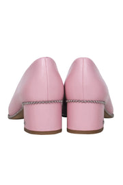 Current Boutique-Coach – Pale Pink Pointed Toe Block Heel Pumps Sz 7