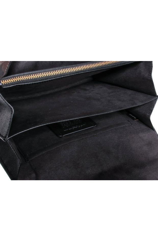 Current Boutique-Coach - Black & Brown Leather Crossbody Bag