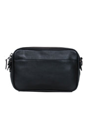 Current Boutique-Coach - Black Leather Square Camera Crossbody Bag w/ Woven Strap