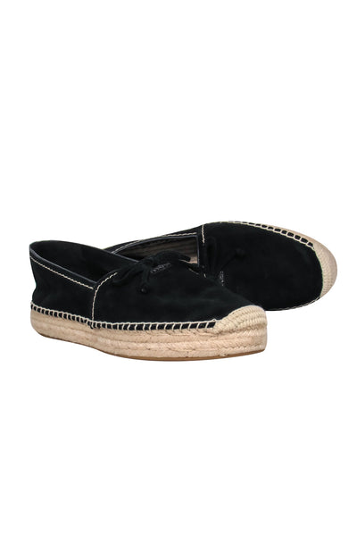 Current Boutique-Coach - Black Suede Espadrilles w/ Bow Sz 9