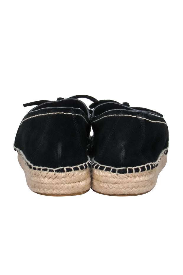 Current Boutique-Coach - Black Suede Espadrilles w/ Bow Sz 9