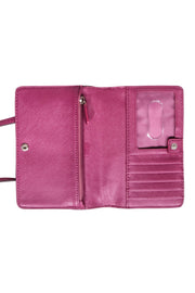 Current Boutique-Coach - Purple Leather Mini Crossbody Wallet