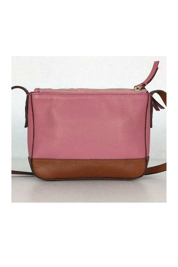 Current Boutique-Cole Haan - Pink & Brown Double Zip Crossbody